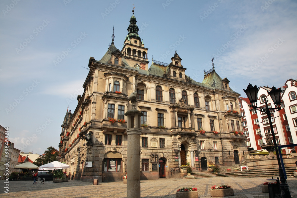 Obraz premium Yistorical townhouse in Klodzko. Poland