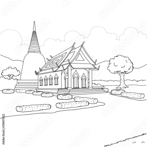 Thailand architecture art temple