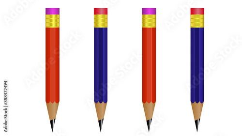 Pencil isolated on pure white background
