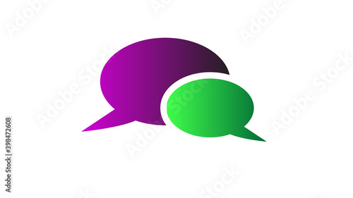 speech bubble communication icon isolated