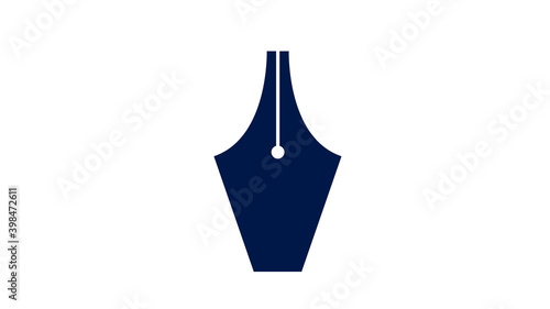 Pen icon. Write, draw and tool theme. Isolated design.