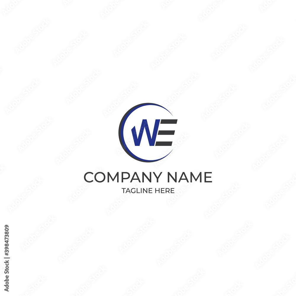 Letter w e logo design vector templete w e letter logo Letter w e logo design vector templete w e letter logo