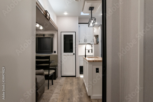 RV Interior Kitchen and Dining Room