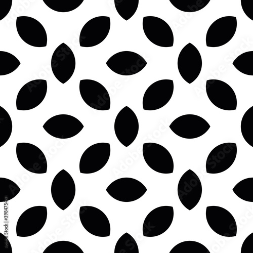 Abstract seamless pattern ol lentil shapes