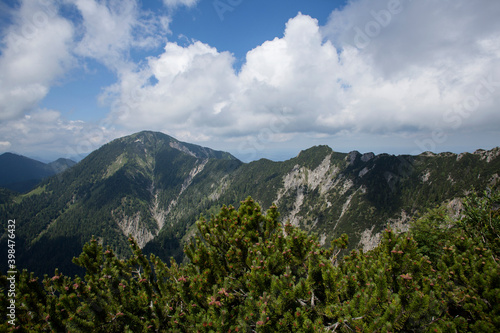 Ridge between Herzogstand and Heimgarten mountain in Bavaria  Germany