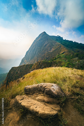 landscape with stone photo