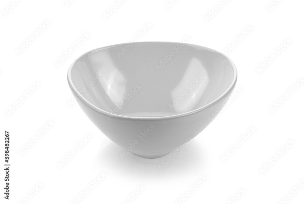 white ceramics bowl on white background. white ceramics bowl on white background.