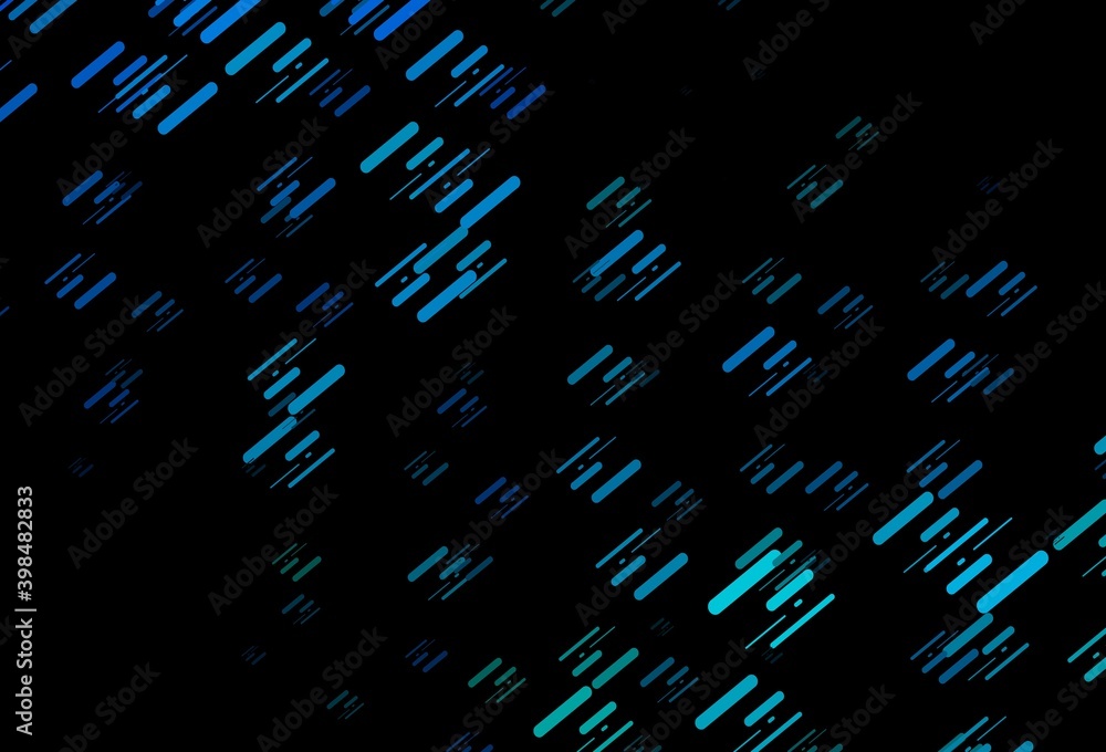 Dark Blue, Green vector texture with colorful lines.
