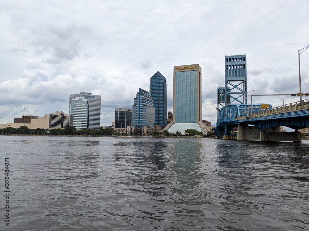 Obraz premium Cityscape in Downtown Jacksonville Florida