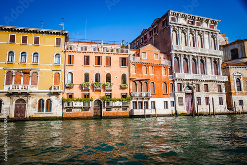Ancient houses in the channels of Venice, Venetian, Italy © hardyuno
