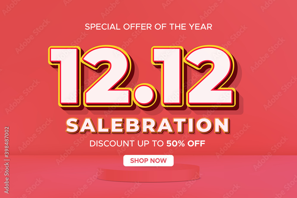 12.12 dealsember shopping festival banner template. One day sale to celebrate end of year. shopping festival, end of year sale poster. Promotional banner template 12.12 dealsember shopping festival banner template. One day sale to celebrate end of year. shopping festival, end of year sale poster. Promotional banner template