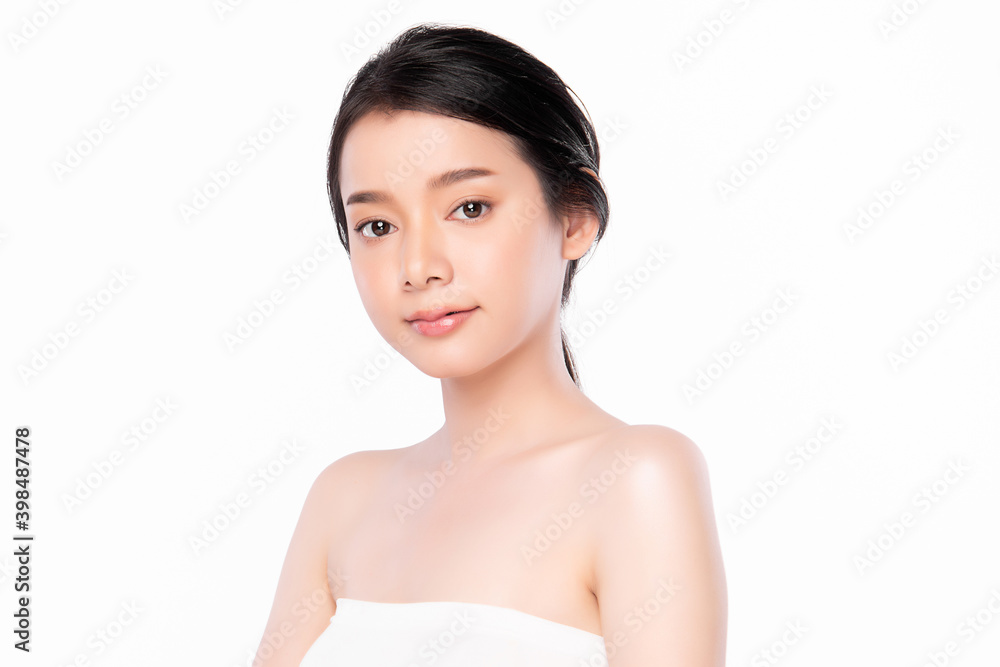 Beautiful Young asian Woman with Clean Fresh Skin, on Pink background, Face care, Facial treatment. Cosmetology, beauty and spa. Asian women portrait Beautiful Young asian Woman with Clean Fresh Skin, on Pink background, Face care, Facial treatment. Cosmetology, beauty and spa. Asian women portrait