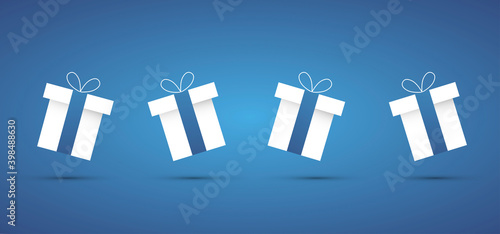 sfondo, regali, neve, fiocchi di neve, regalo di natale