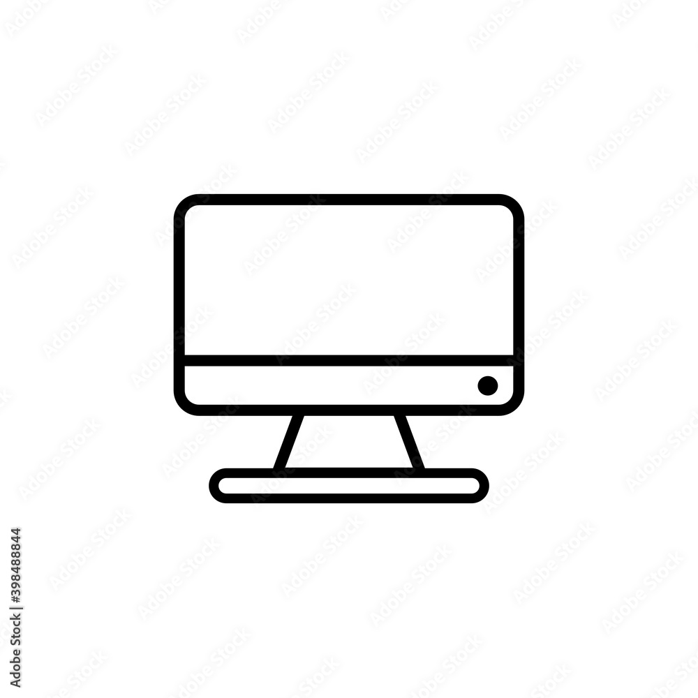 lcd tv monitor with screen. Vector illustration in flat cartoon design. Pc, monitor screen. lcd tv monitor with screen. Vector illustration in flat cartoon design. Pc, monitor screen.