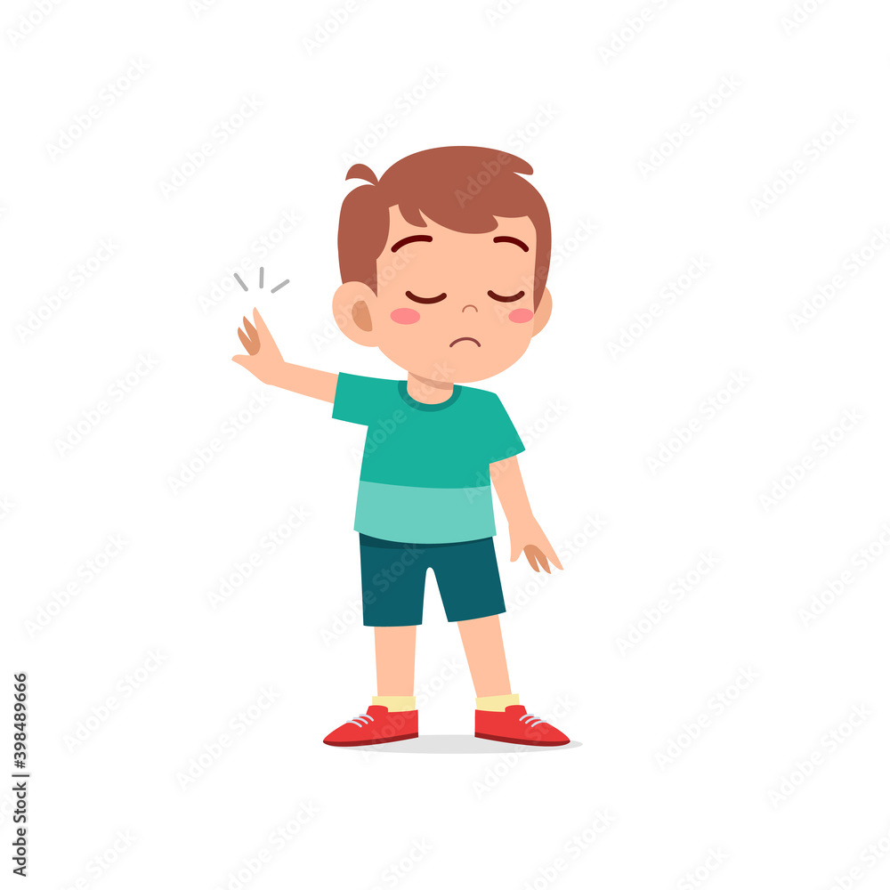 cute little kid boy show refuse expression gesture cute little kid boy show refuse expression gesture