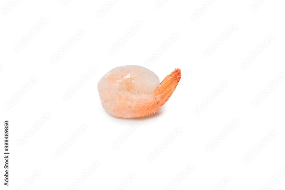 Frozen shrimps background. Top view. Frozen shrimps background. Top view.