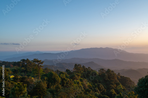 Good view in north of Thailand , Travel to the forest and mountains.