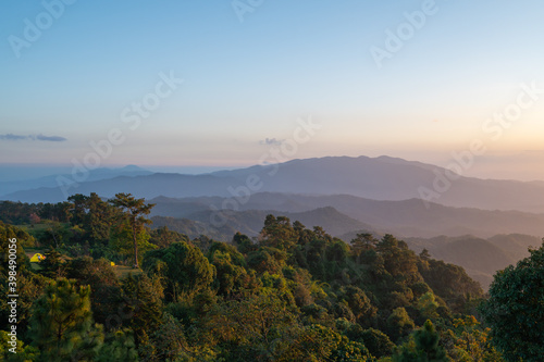 Good view in north of Thailand , Travel to the forest and mountains.