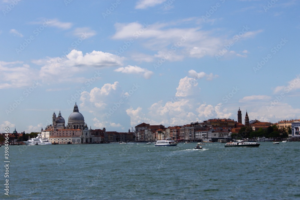 view on Venice from a boat, Italy view on Venice from a boat, Italy