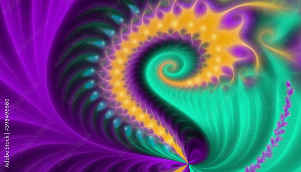 Abstract fractal neon psychedelic background. Abstract fractal neon psychedelic background.