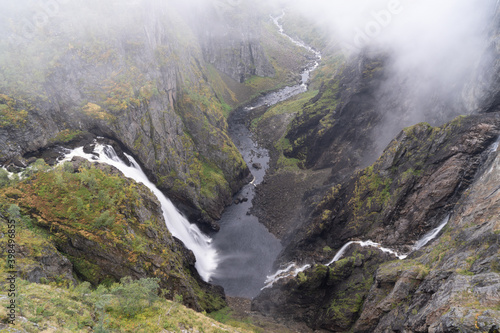 Wodospad V  ringfossen w Norwegii  Voringfossen 