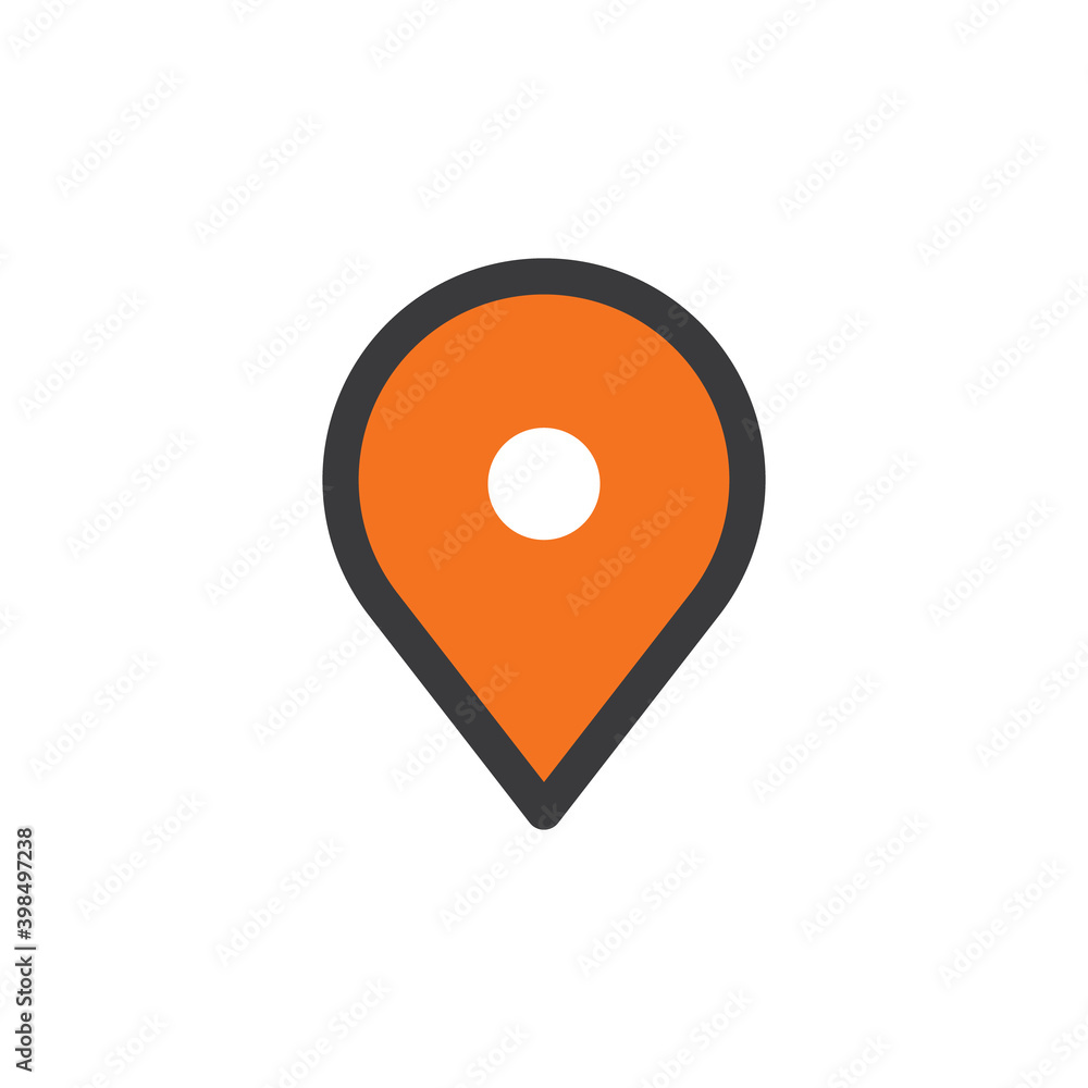 Location icon. Map pin vector symbol. Location icon. Map pin vector symbol.