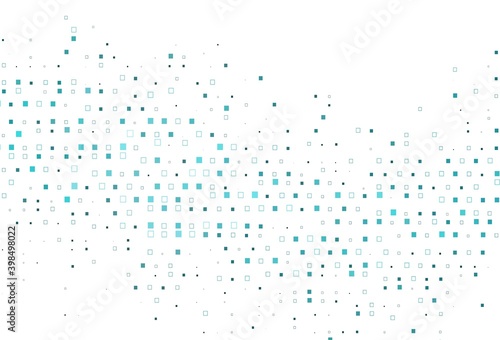 Light BLUE vector layout with rectangles  squares.