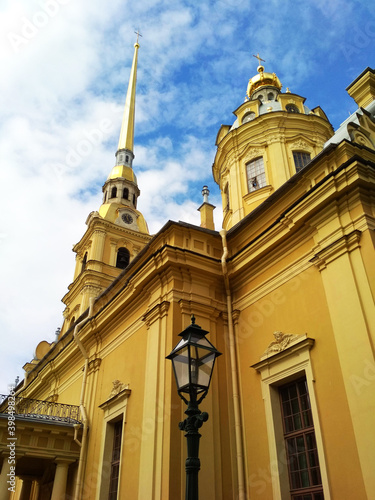 Peter and Paul Cathedral, the tomb of Russian emperors, a baroque architectural monument.
