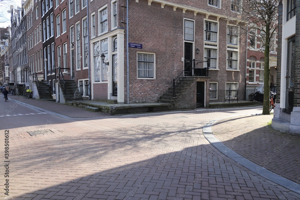 Obraz premium Street View Amsterdam Canal