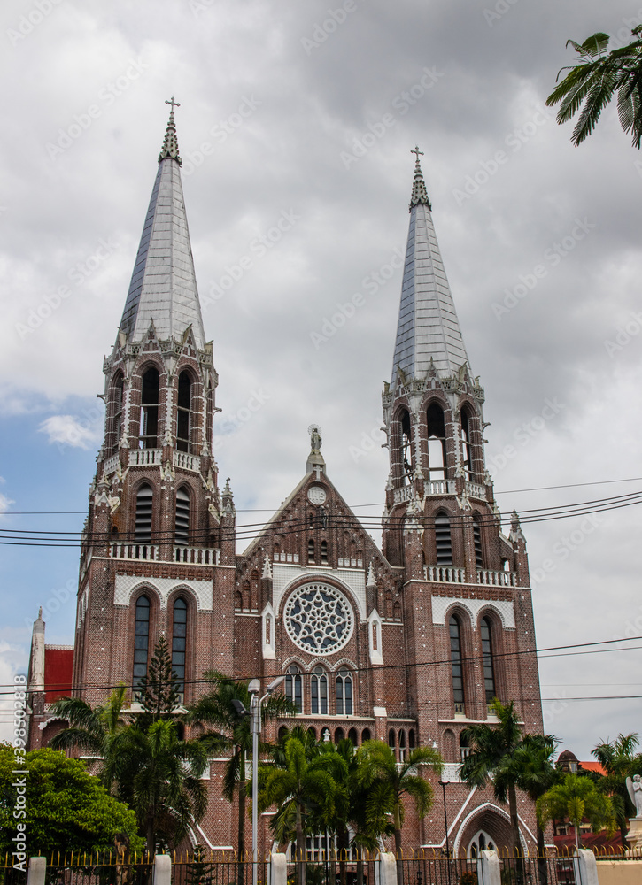 Fototapeta premium immaculate Conception Cathedral in Yangon Myanmar Burma Asia