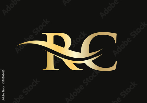 RC letter logo design. RC Logo for luxury branding. Elegant and stylish design for your company. 