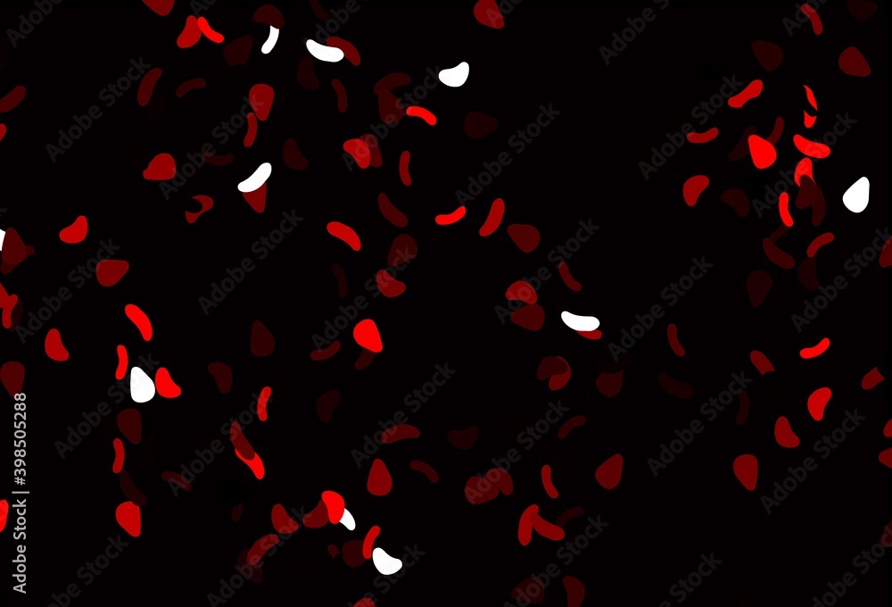 Light Red vector pattern with chaotic shapes. Light Red vector pattern with chaotic shapes.