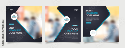 headline banner for social media post template 