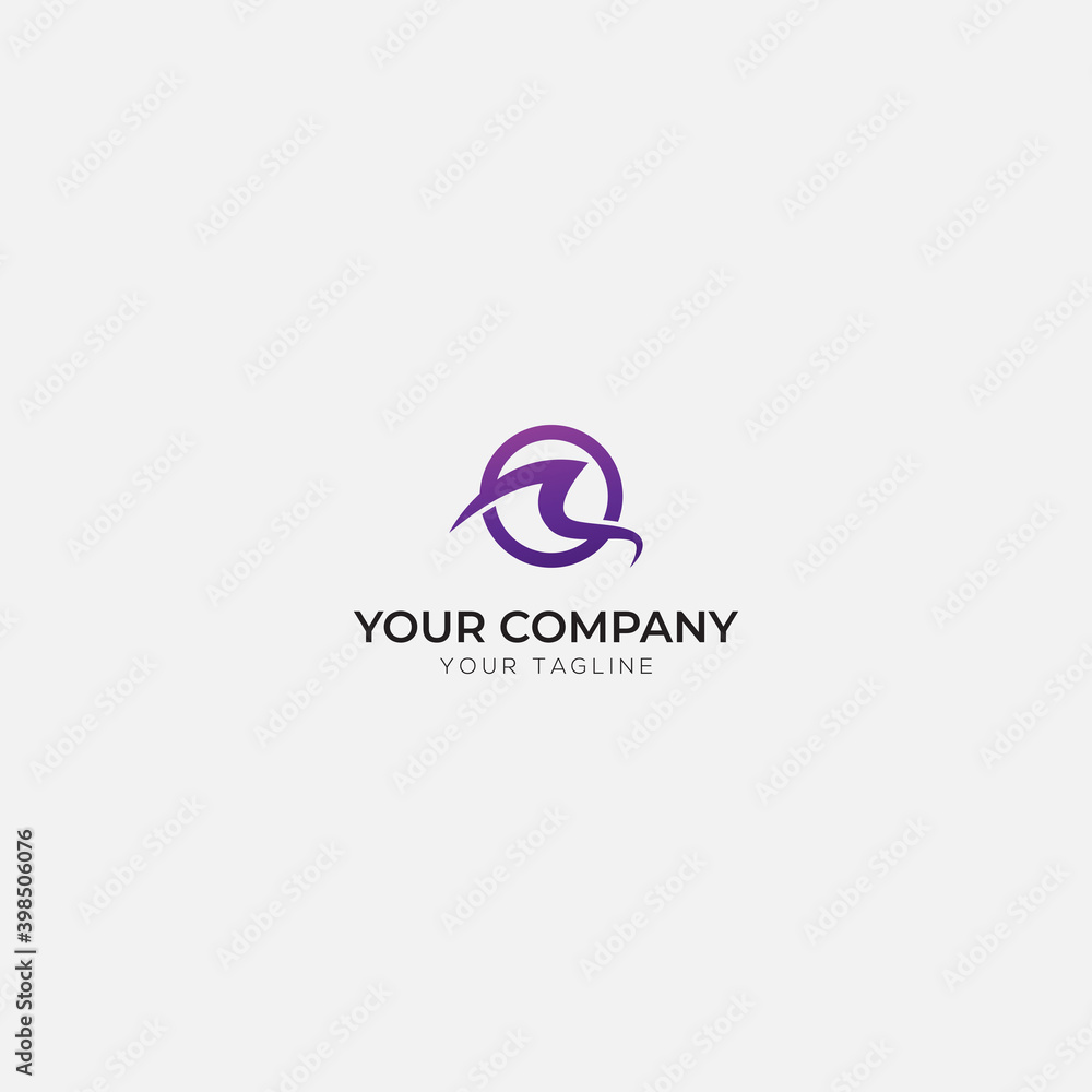 Obraz premium initial letter R and O logo abstract