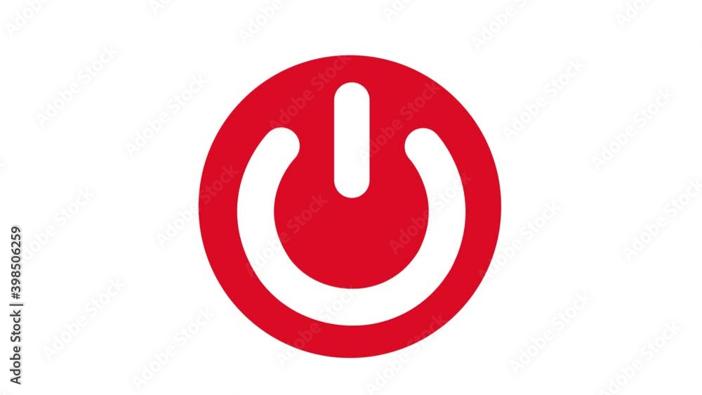 Power Button Animated Icon. 4k Animated Artificial Intelligence Icon to Improve Project and Explainer Video Power Button Animated Icon. 4k Animated Artificial Intelligence Icon to Improve Project and Explainer Video