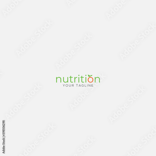nutrition supplement logo orange logo word mark