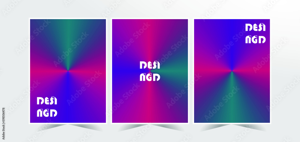 Colorful trendy gradient. Modern cover design. Abstract vector background. Eps10 vector.
