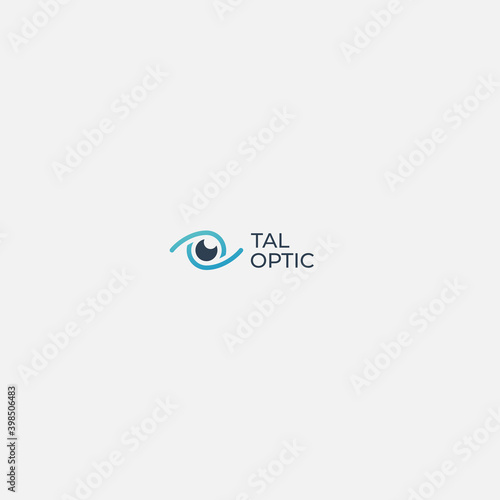 simple eye glasses for Optic store logo