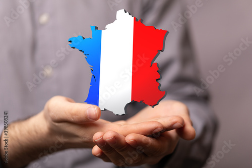 3d Digital France map count...