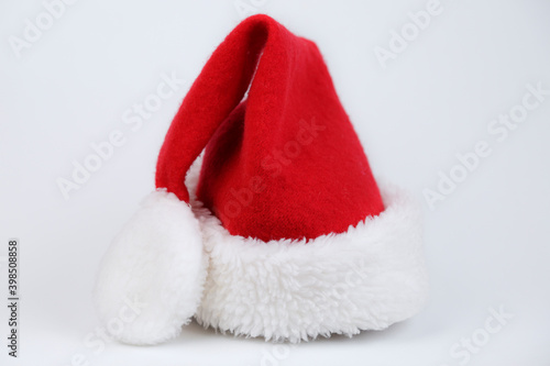 Santa Claus hat against white background