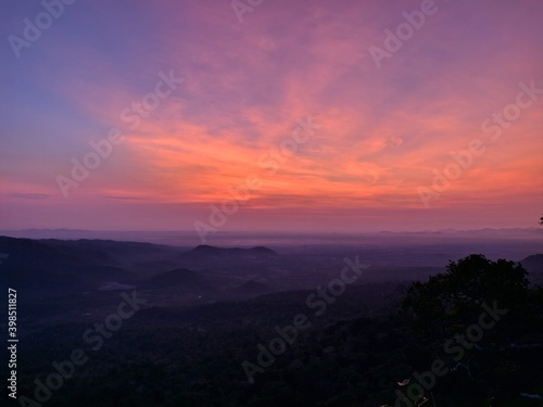 sunrise over the mountains © panhavad