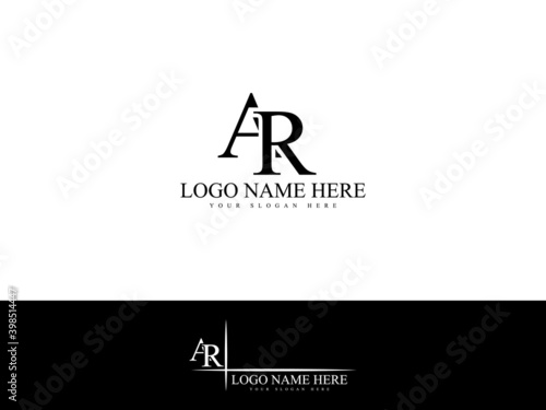 Creative AR Logo Letter, ar Letter Type Logo Vector