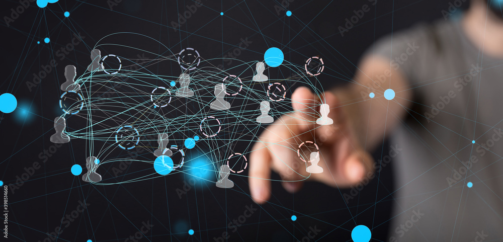 connected symbols for digital, interactive and global communication concept connected symbols for digital, interactive and global communication concept