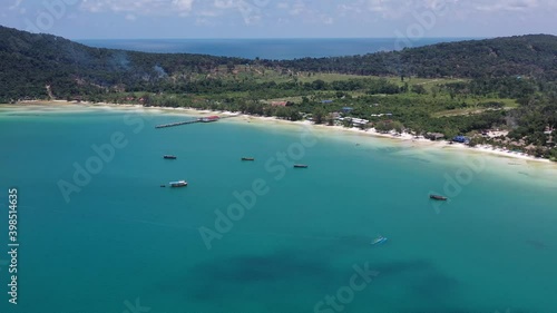 Long Beach on Koh Rong island in Cambodia, South-East Asia photo