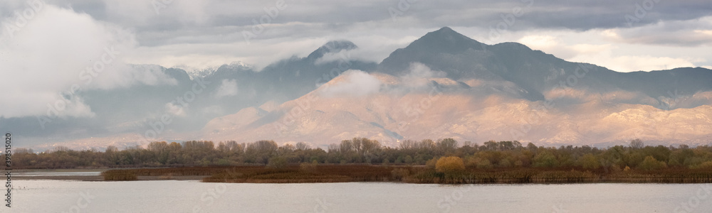 Fototapeta premium Scenic nature landscape, beautiful albanian nature