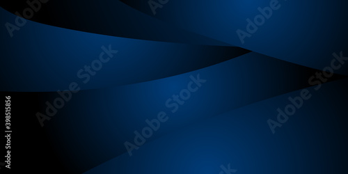Dark blue abstract modern business tech background with black shadow