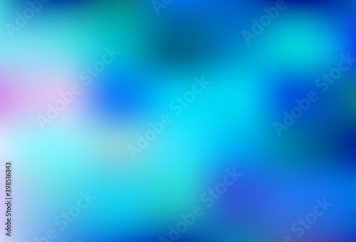 Light BLUE vector blurred pattern.
