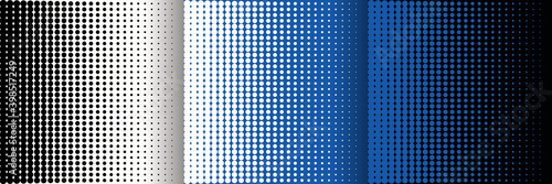 abstract blueish halftone line pattern white background set in three colors 