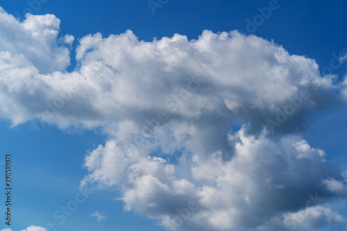 Beautiful Cloudscape on blue sky, summertime.