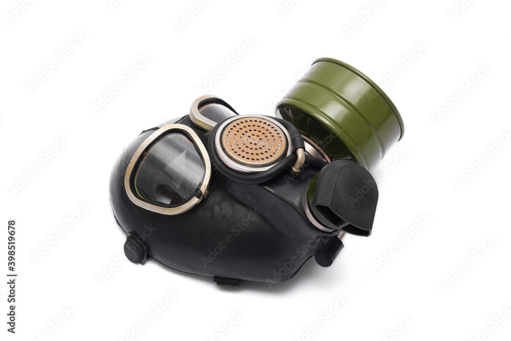 Gas mask isolated on the white background. Gas mask isolated on the white background.